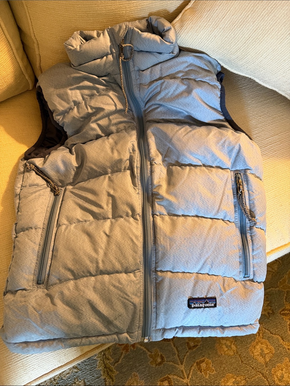 Patagonia xs Light Blue Quilted Puffer Vest